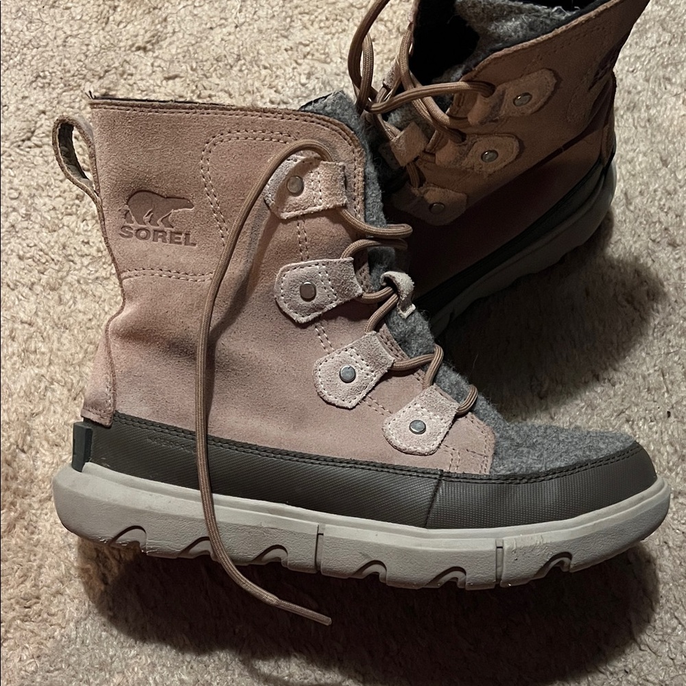 Sorel Boots - Taupe and Gray